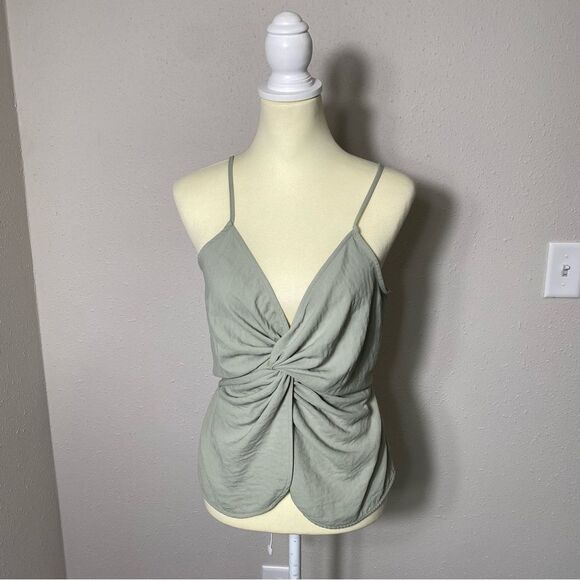 Flawless Sage Green Aurelia Tie Front Cami Women's Size Medium - Picture 9 of 14